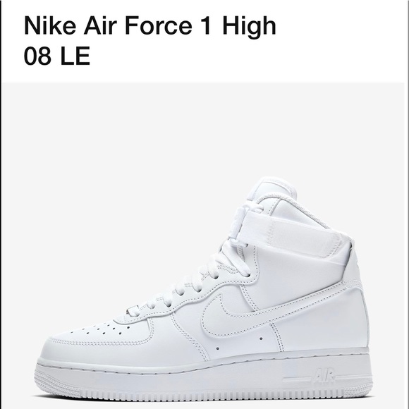 nike air force 1 high 08 le black